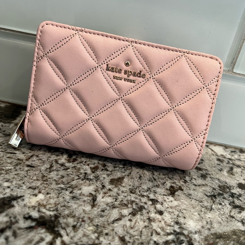 New Kate spade pink wallet